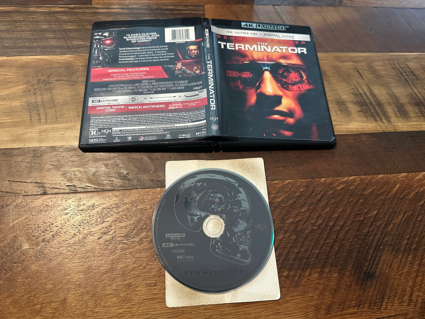 The Terminator (4K Ultra HD, Warner Bros, Schwarzenegger, No Digital)