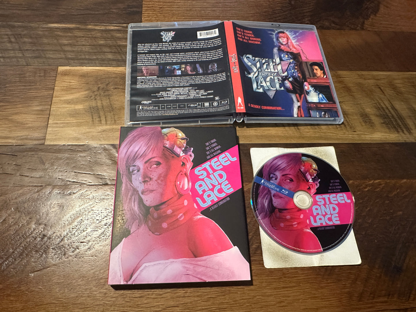 Steel And Lace (Blu ray, Vinegar Syndrome, Slipcover, 90’s Classic)