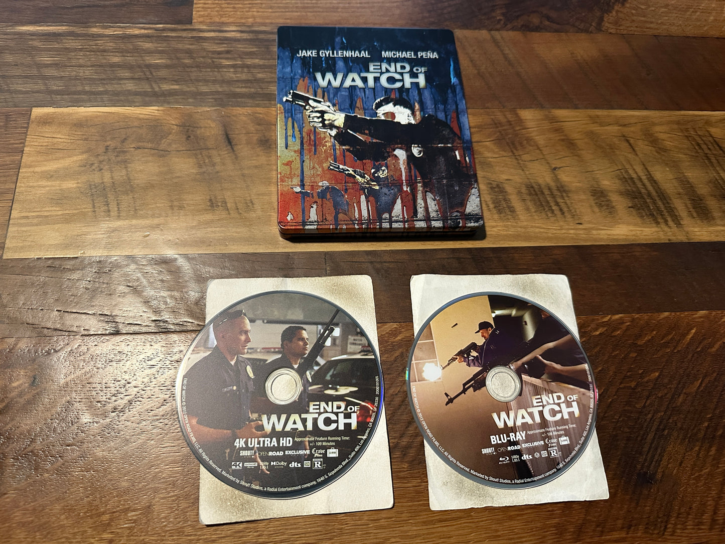End Of Watch (4K Ultra HD/Blu ray, Shout, Steelbook, 2 Disc, Classic)