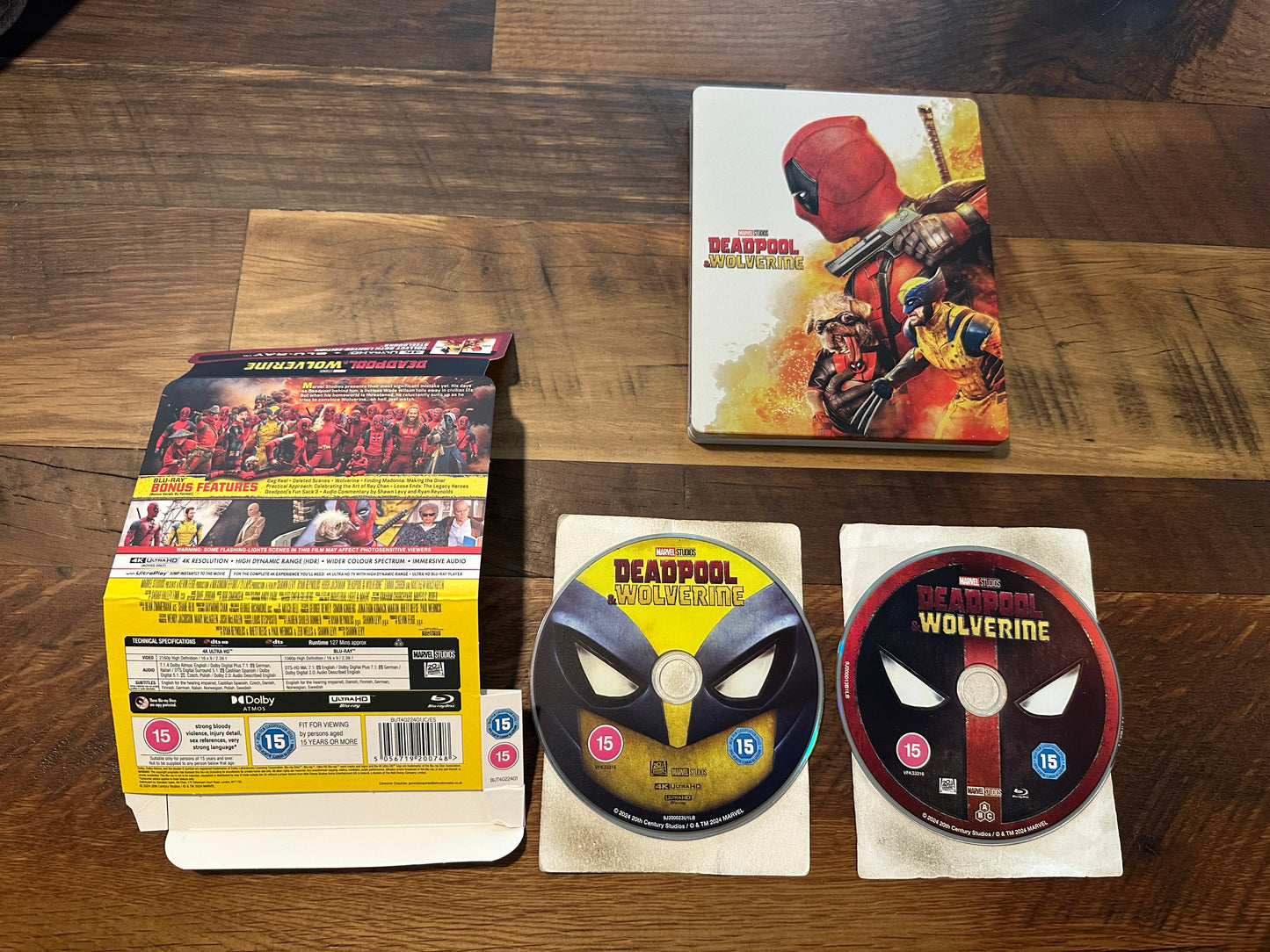 Deadpool & Wolverine (4K Ultra HD, Steelbook, Import, Limited Ed, No Digital)