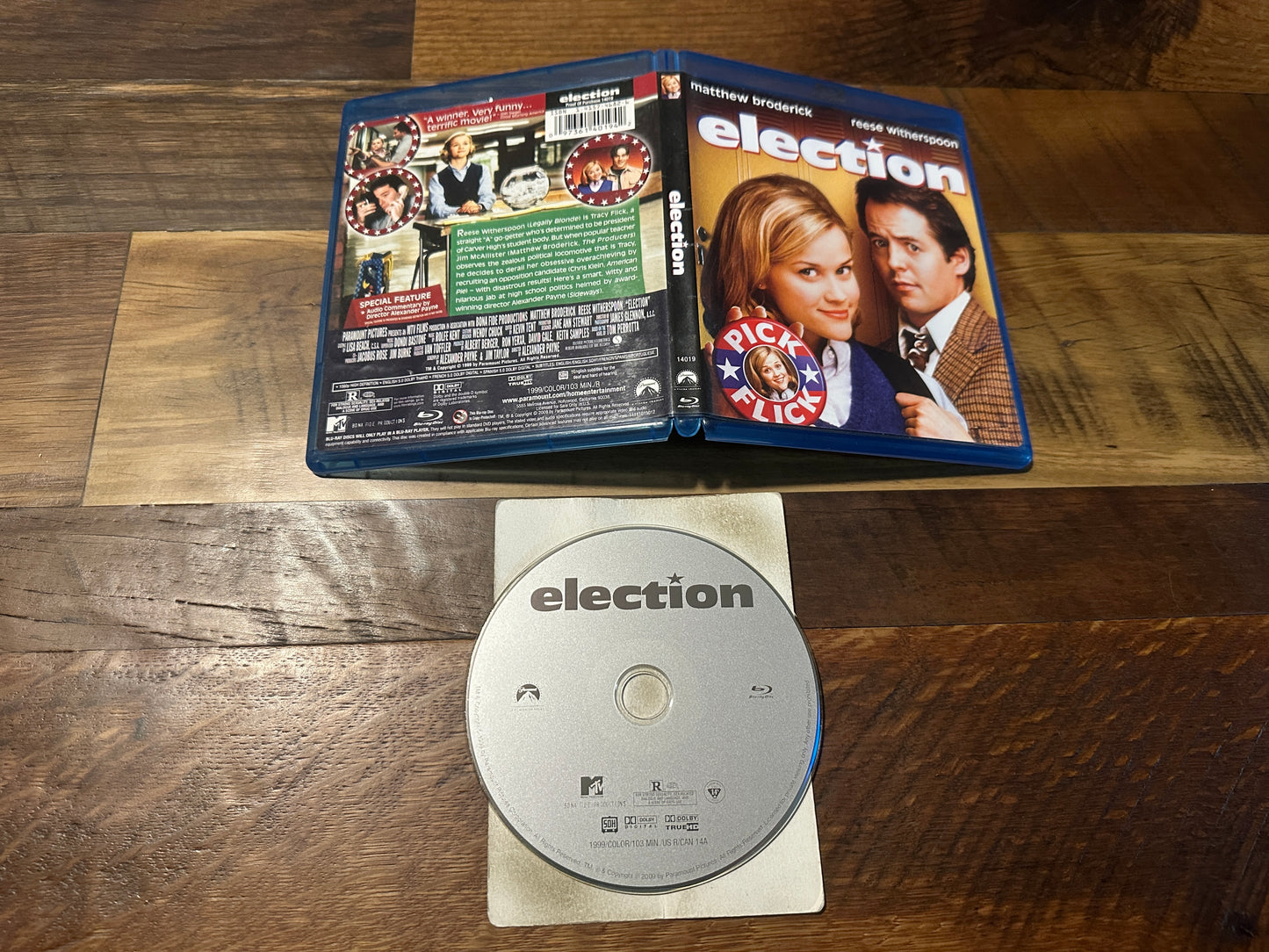 Election (Blu ray, Paramount, Reese Witherspoon 90’s Classic)