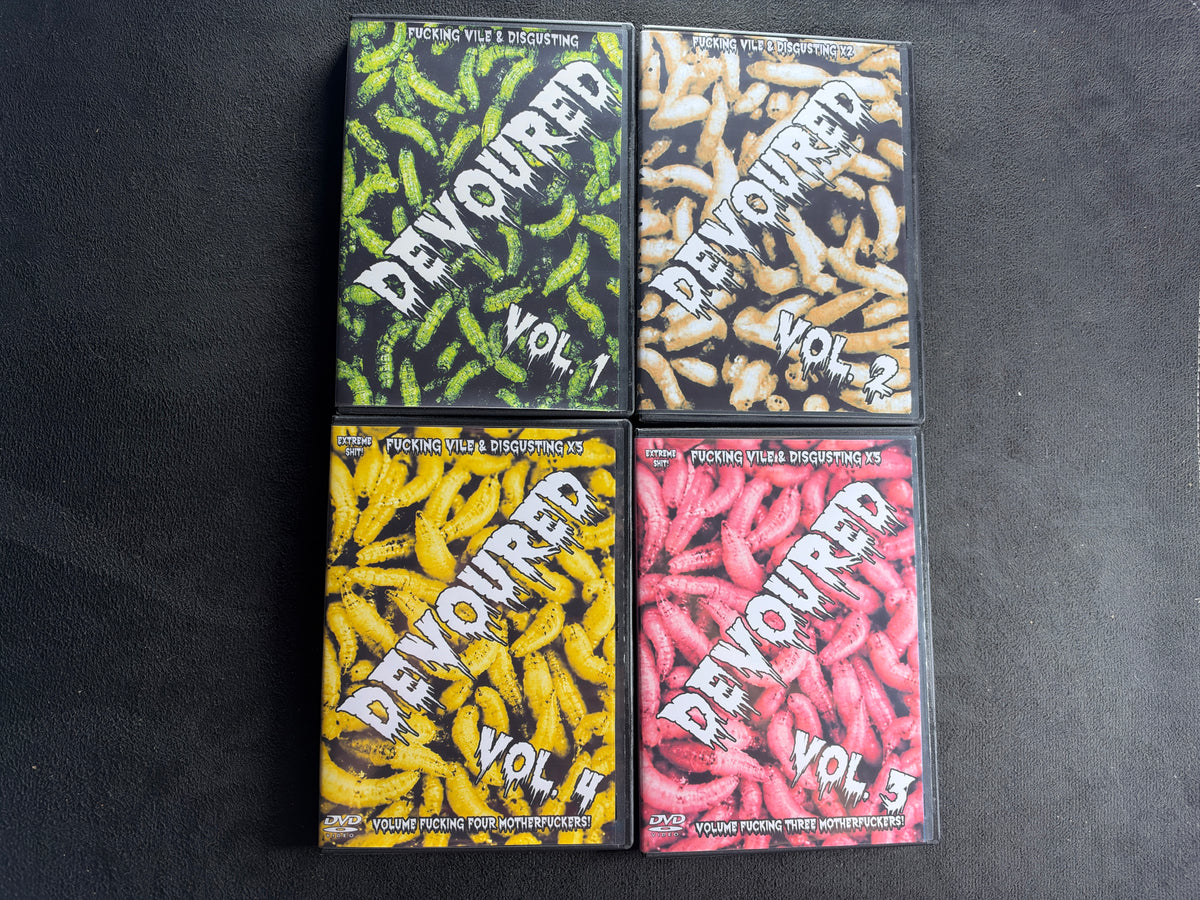 Devoured Volume 1-4 (DVD-R’s, Very Obscure Mixtapes, Vile & Disgusting)