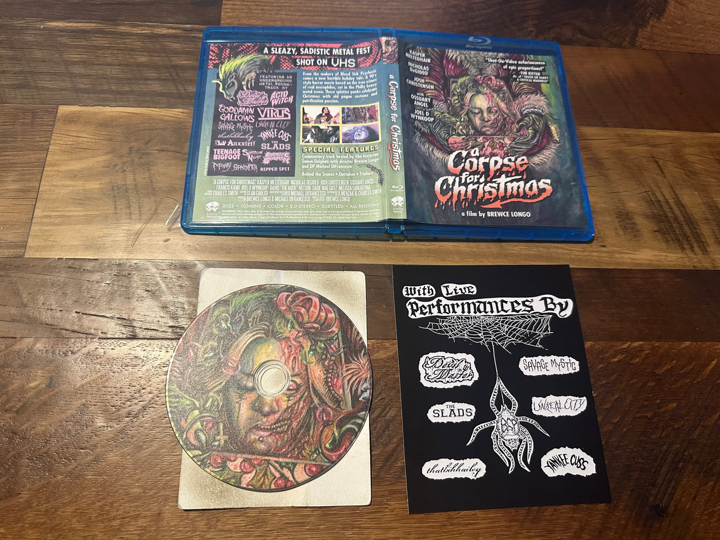A Corpse For Christmas Blu ray-Blood Sick Production-Obscure Horror-
