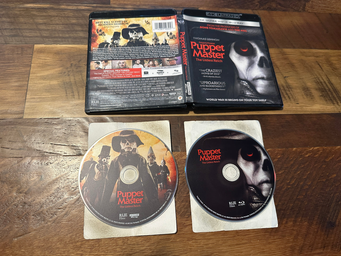 Puppet Master The Littlest Reich (4K Ultra HD/Blu ray, RLJE Films)