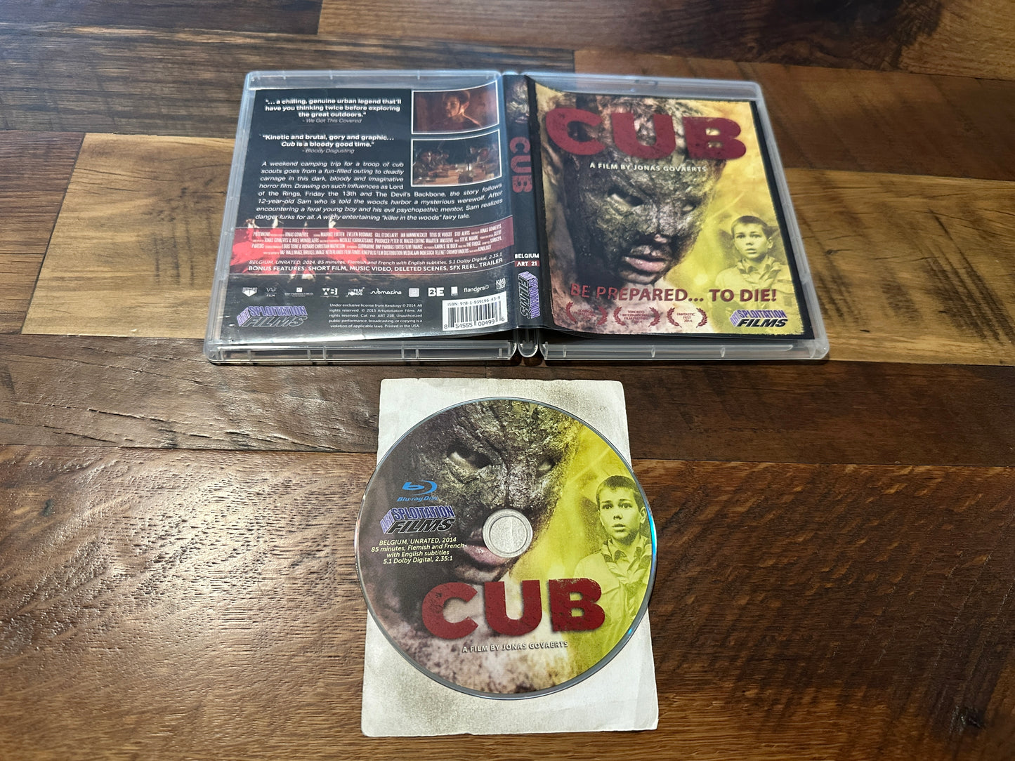 Cub (Blu ray, Artsploitation Films, 2015 Horror, Widescreen, Obscure)