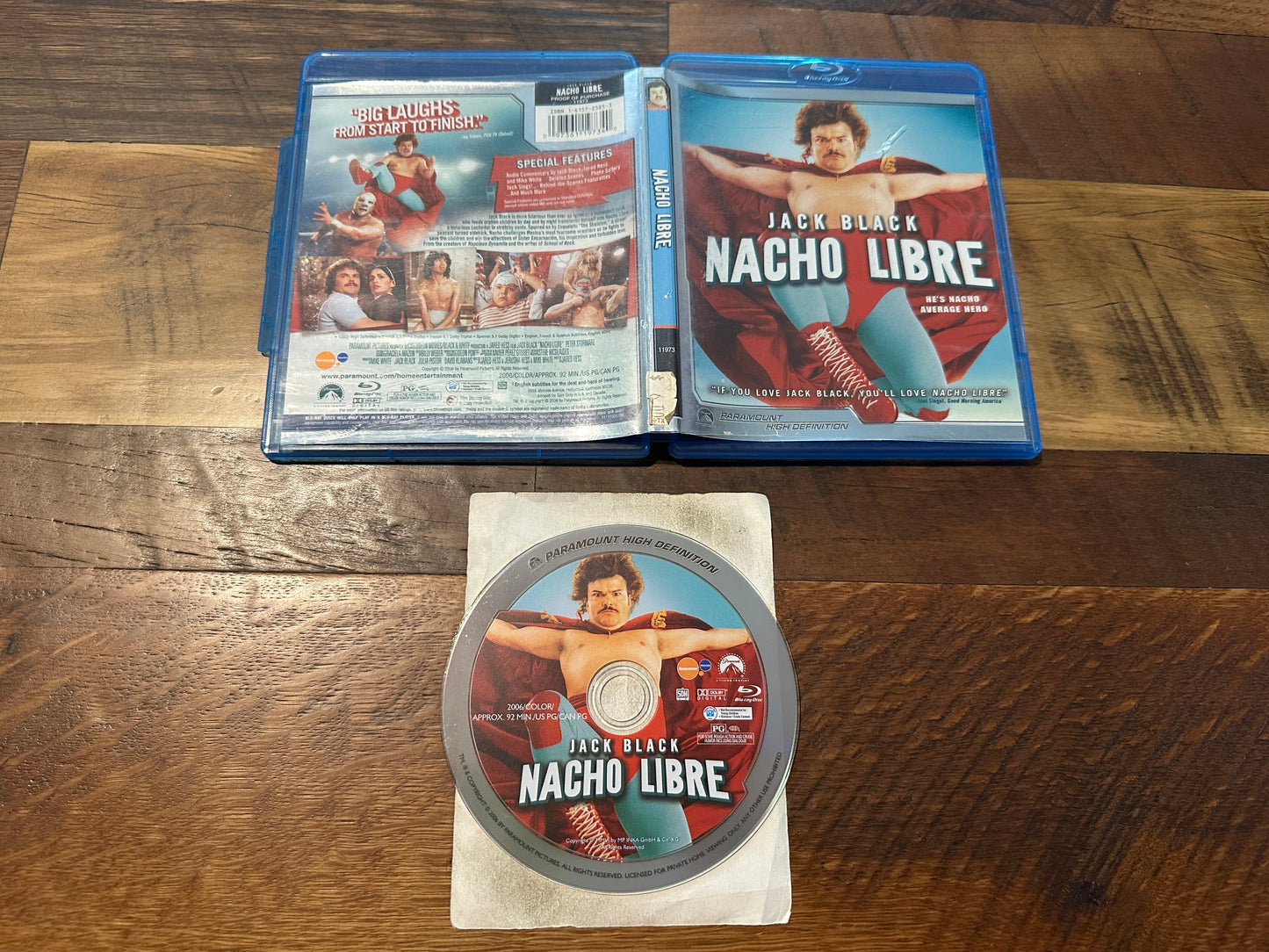 Nacho Libre (Blu ray, Paramount, Jack Black Classic, Widescreen)