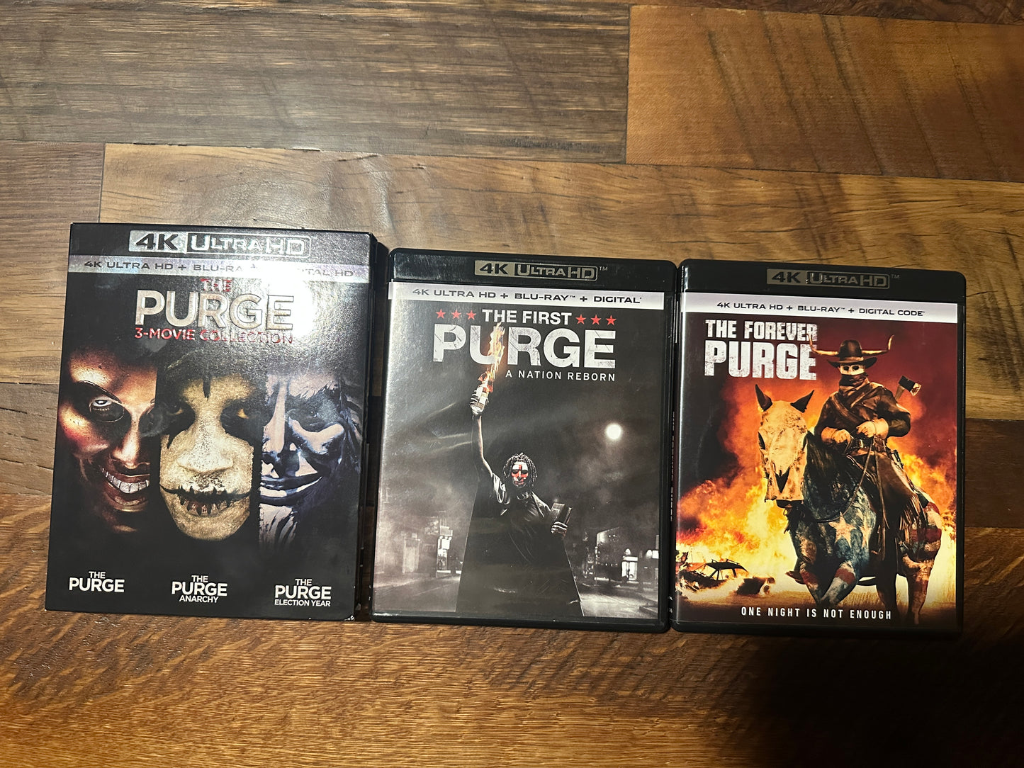 The Purge Part 1-5 (4K Ultra HD/Blu ray, Classic Horror Series, No Digitals)
