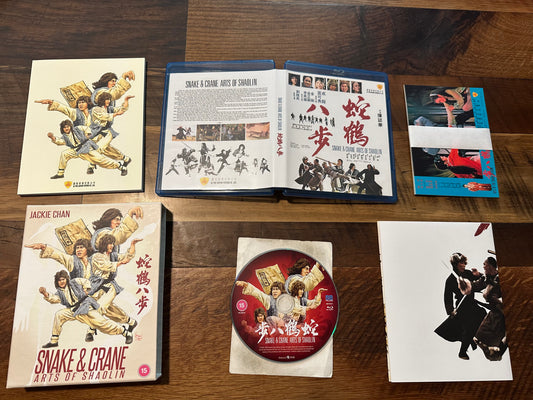 Snake & Crane Arts of Shaolin Blu ray*88 Films*Region B*Slipcover*Limited Edition*