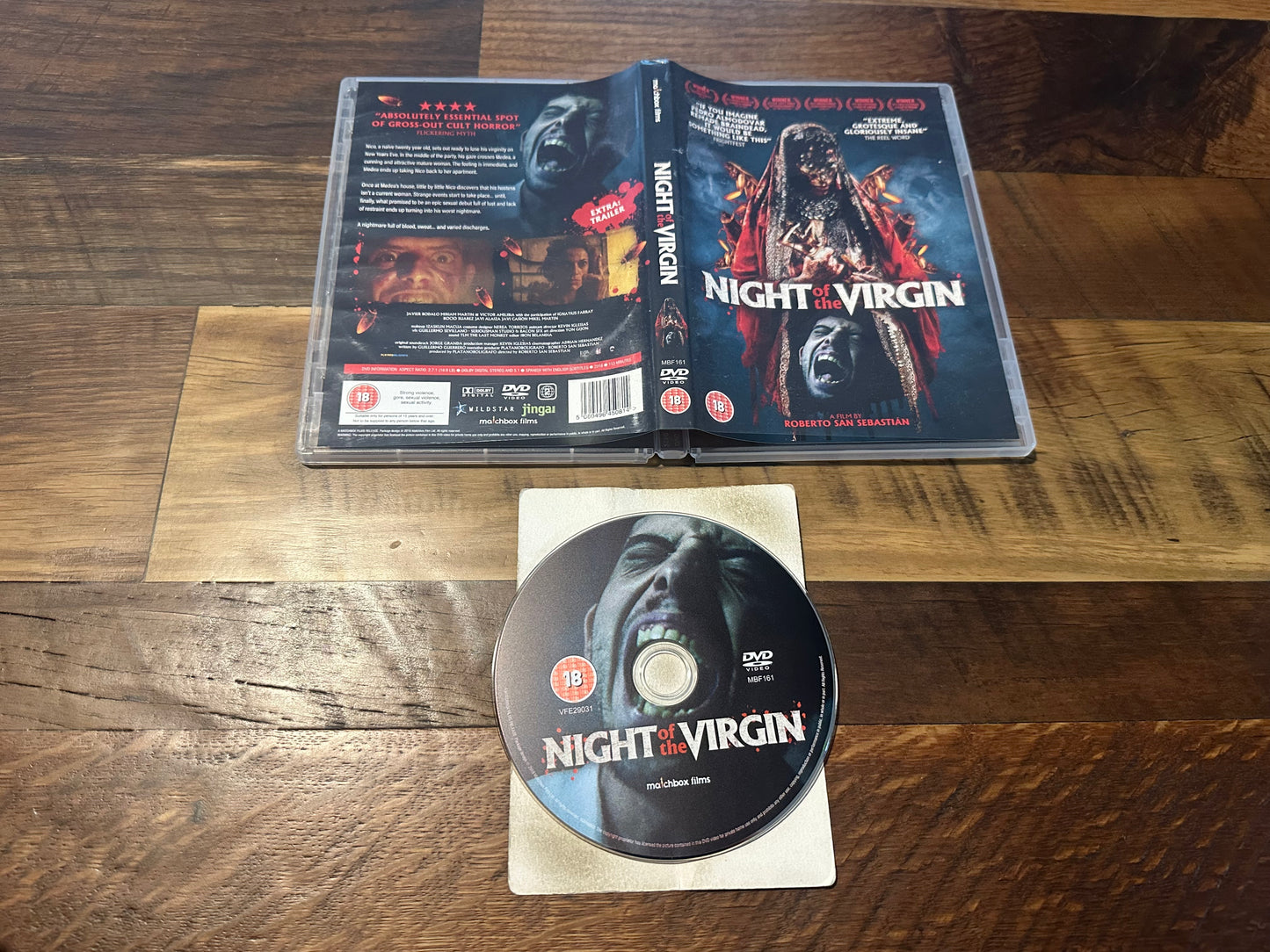 Night of the Virgin DVD-Matchbox Films-Region B-Widescreen-Obscure Horror
