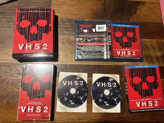 V/H/S/2 (Blu ray/DVD/VHS, Magnolia Home Ent, Rare Boxset, OOP)