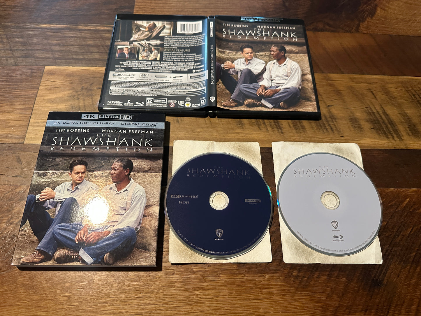 The Shawshank Redemption (4K Ultra HD/Blu ray, Warner Bros, Slip, No Dig)