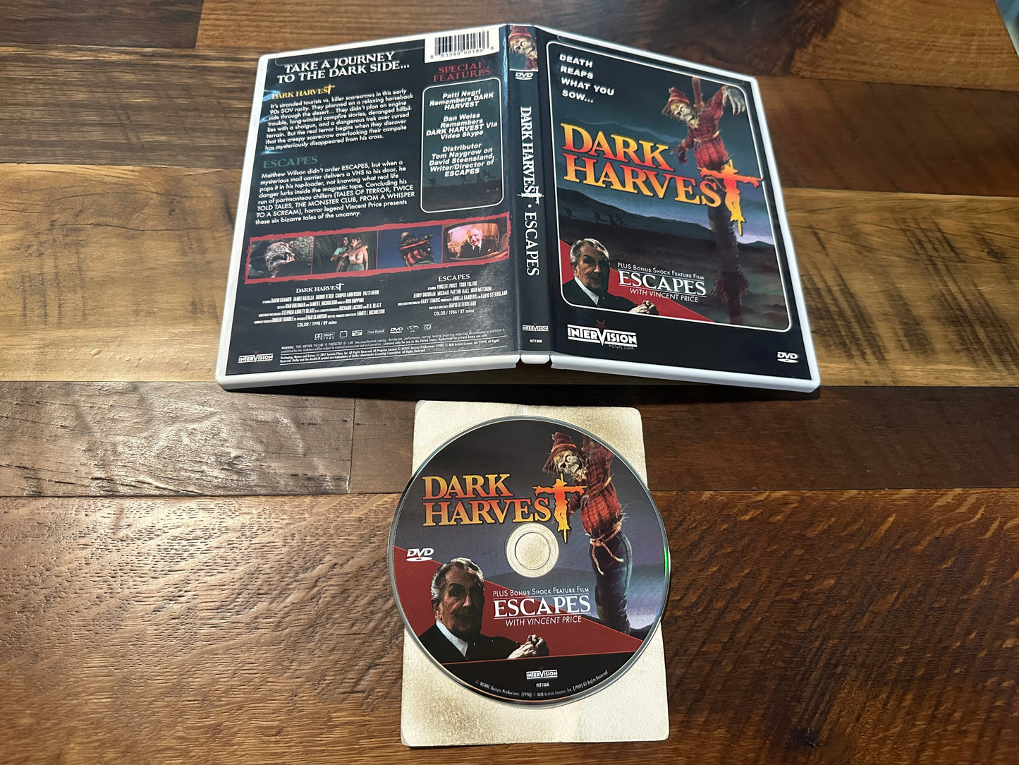 Dark Harvest & Escapes (DVD, Intervision, 2 Classic Horror Movies)