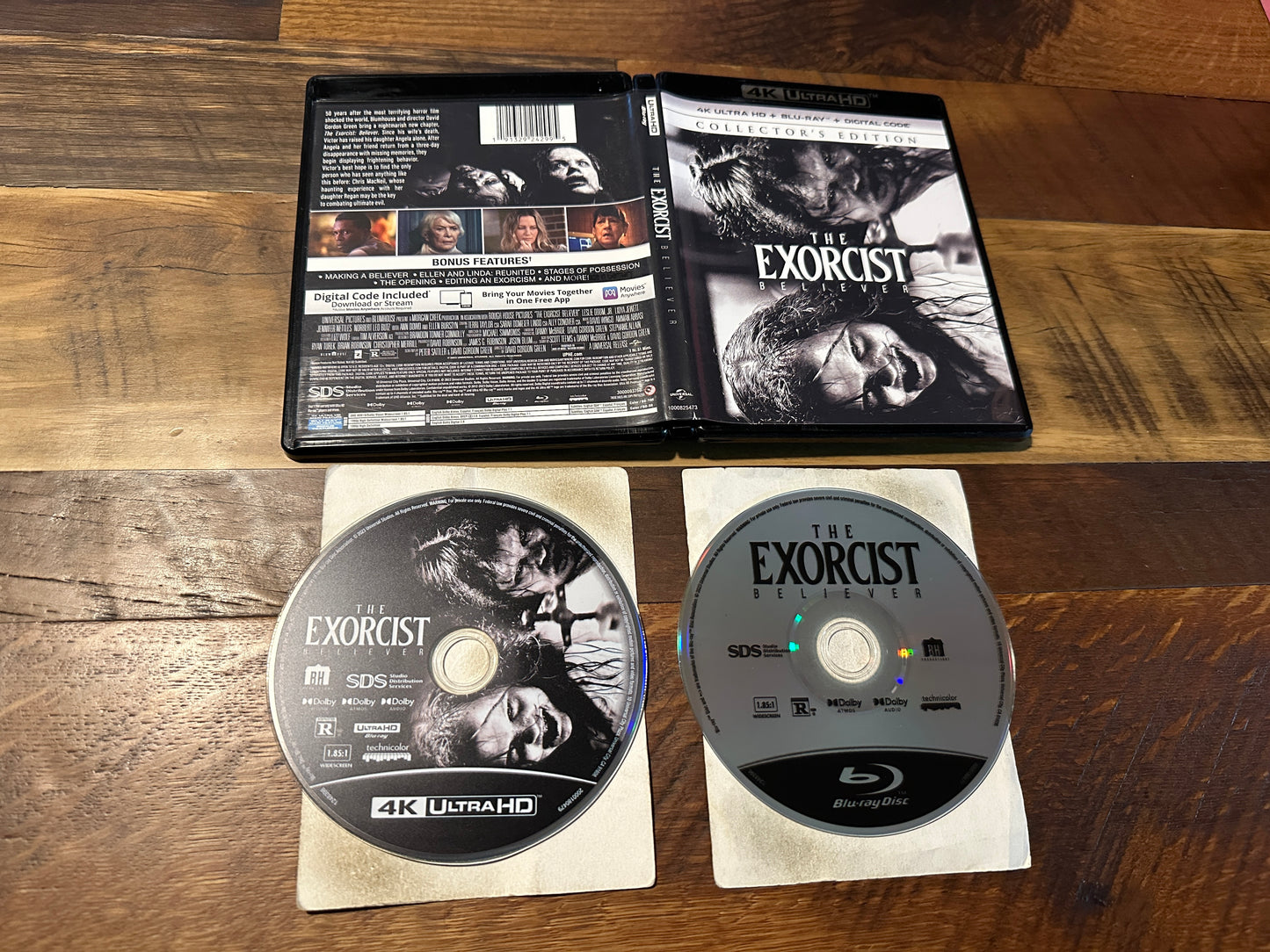 The Exorcist Believer (4K Ultra HD/Blu rays, Universal, Collector’s Ed, No Digital)