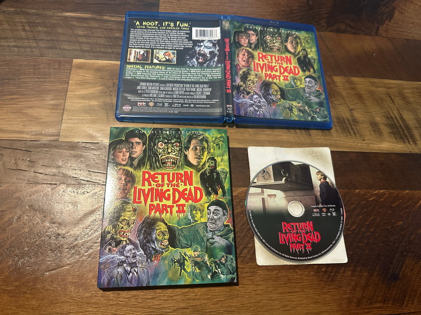 Return Of The Living Dead Part II (Blu ray, Scream Factory, Collector’s Ed, Slip)