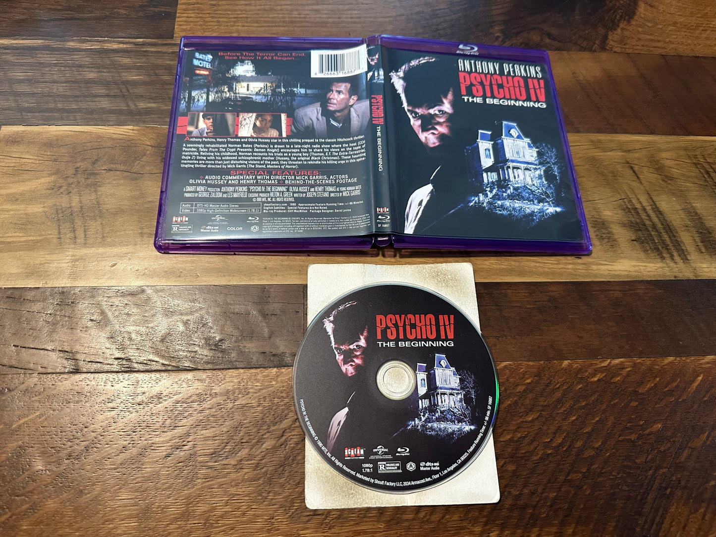Psycho IV (Blu ray, Scream Factory, 90’s Anthony Perkins Horror)