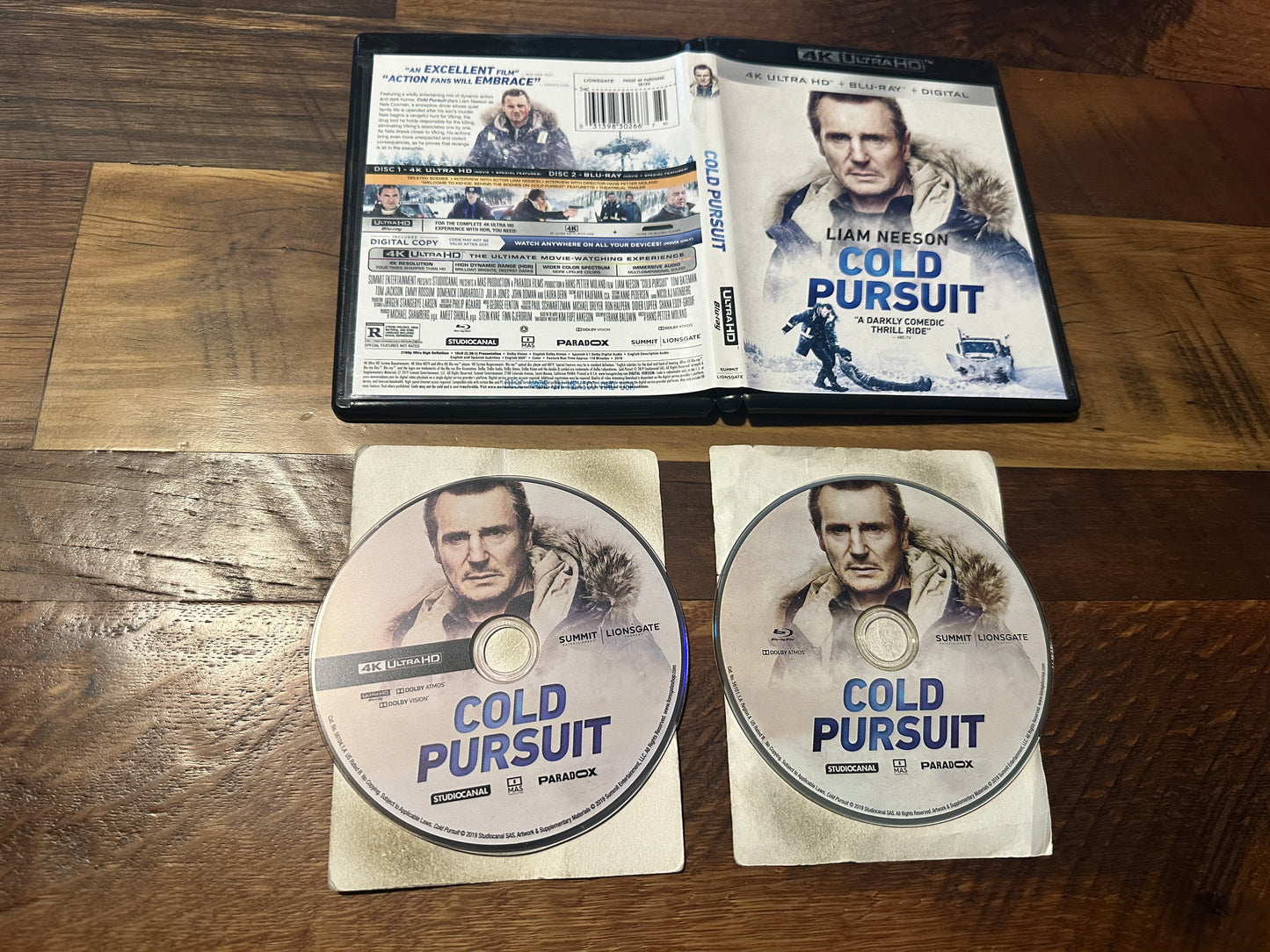 Cold Pursuit (4K Ultra HD/Blu ray, Lionsgate, 2 Disc, Liam Neeson, No Digital)
