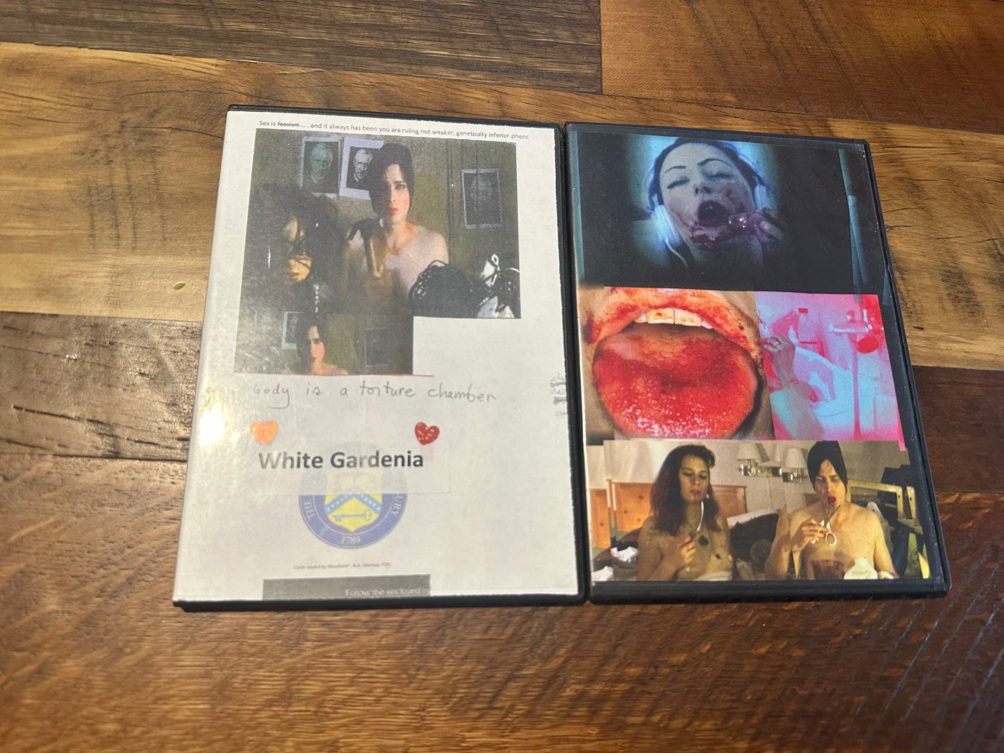 White Gardenia 9 Movie DVD-R Lot-Bondage Clips 1 & 2, Katie’s Story, 4 Others Movies-Extremely Messed Up
