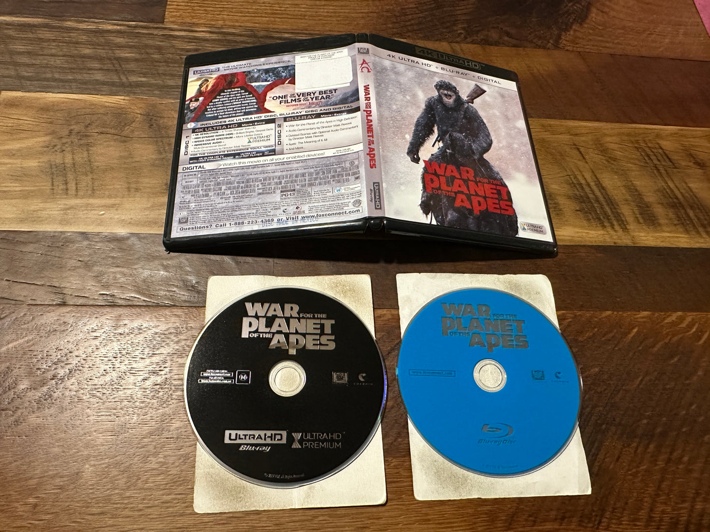 War For The Planet of The Apes (4K Ultra HD/Blu ray, 20th Century Fox, No Digital)