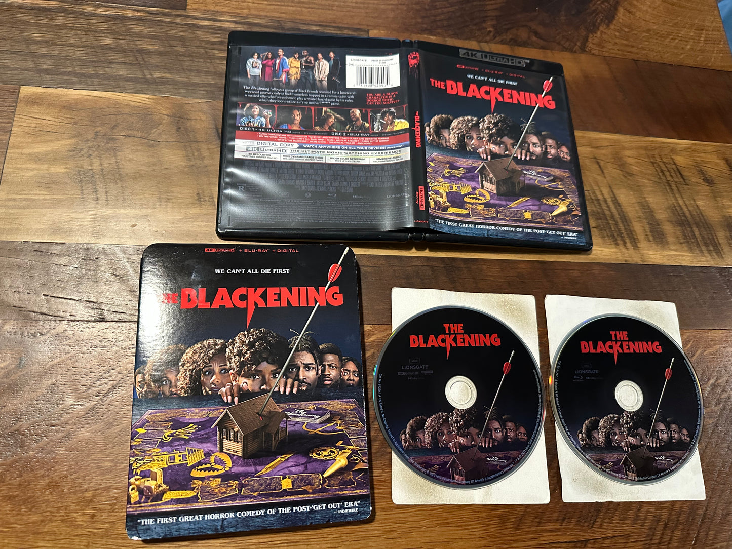 The Blackening 4K Ultra HD/Blu Ray*Lionsgate*Slipcover*2 Disc*No Digital*