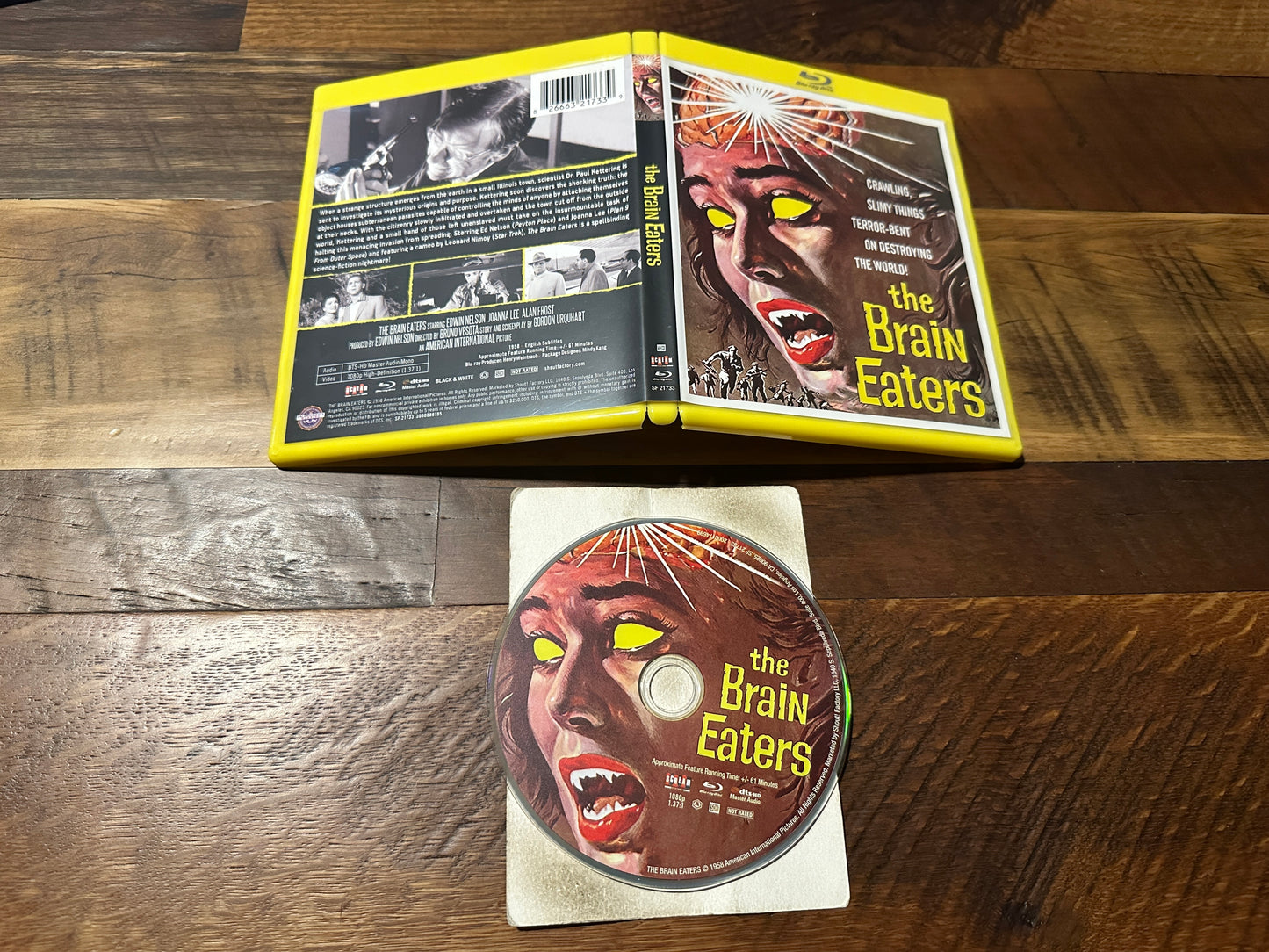 The Brain Eaters (Blu ray, Scream Factory, 50’s Horror Classic, Widescreen)