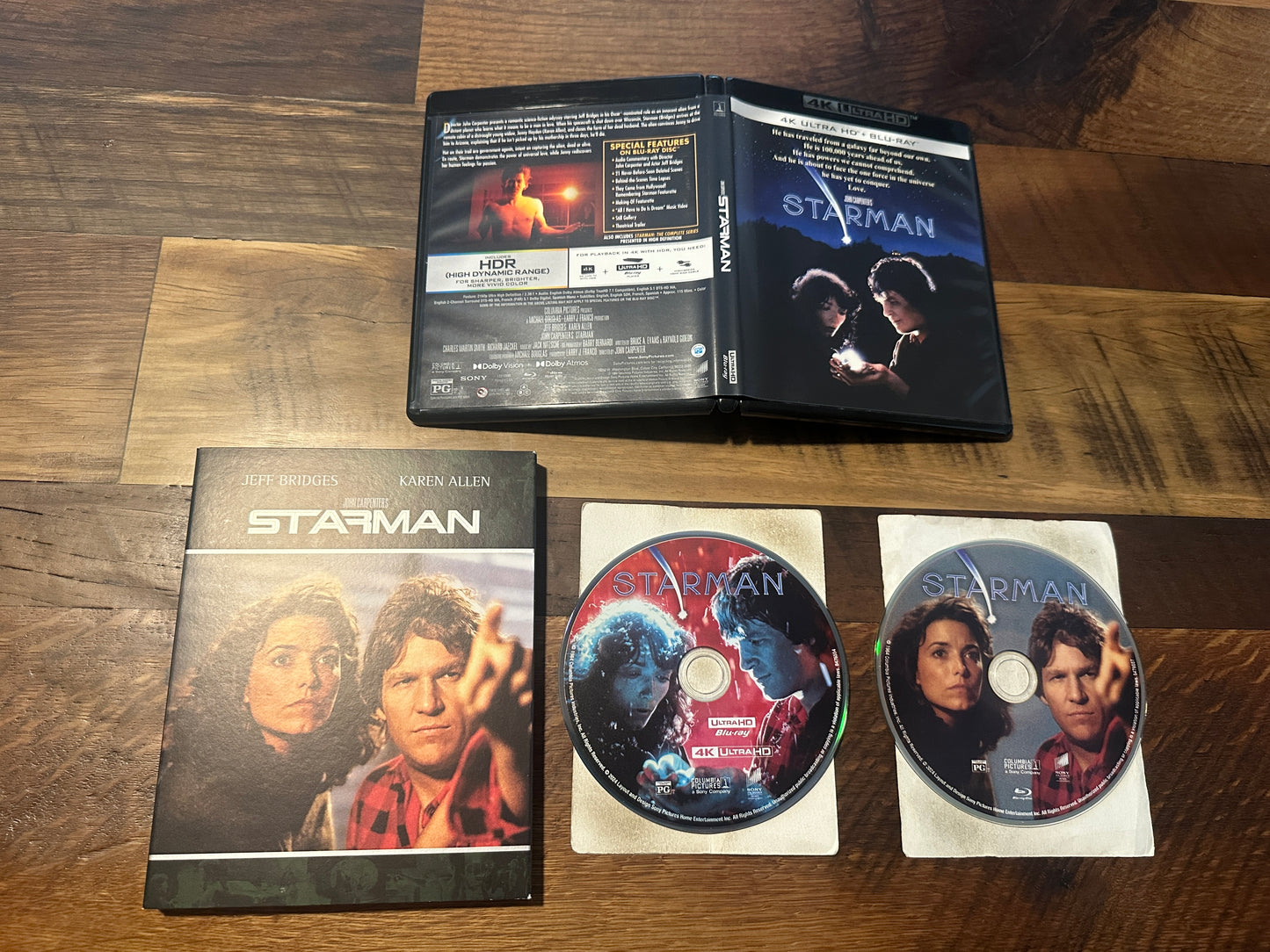 Starman 4K Ultra HD-Sony Pictures-Slipcover-Jeff Bridges 80’s Classic