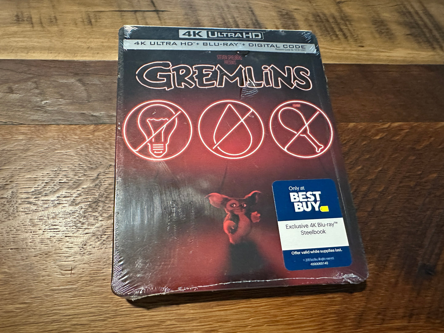 Gremlins (4K Ultra HD, Steelbook, Rare Best Buy Exclusive, Warner Bros, NEW)