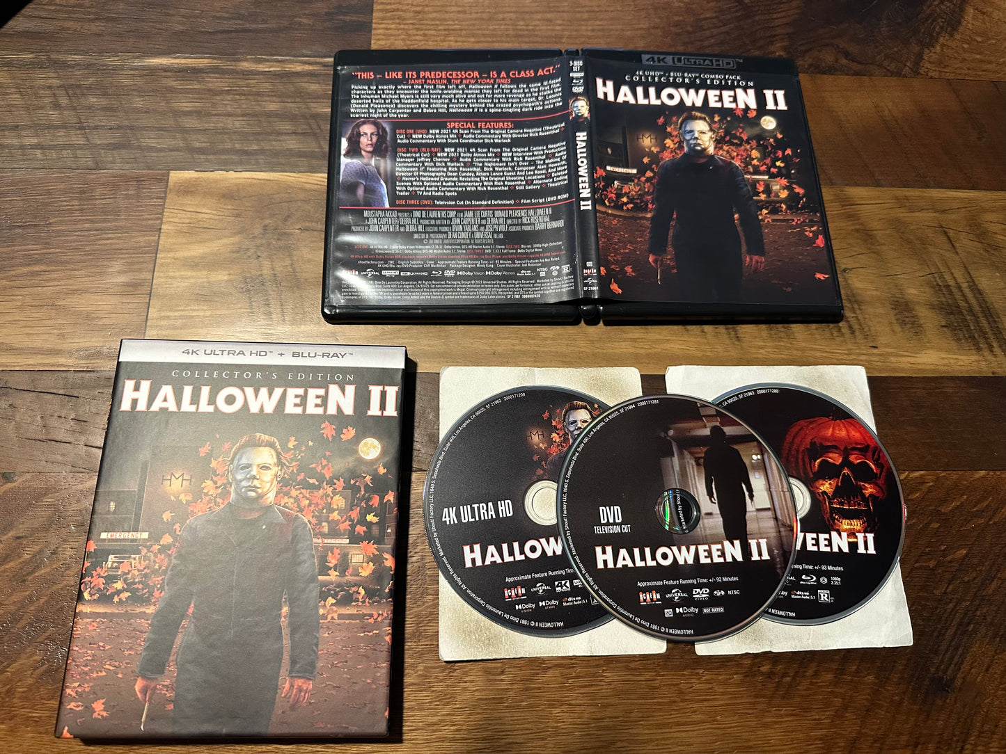 Halloween II 4K Ultra HD/Blu ray-Scream Factory-Hard Slipcover-3 Disc