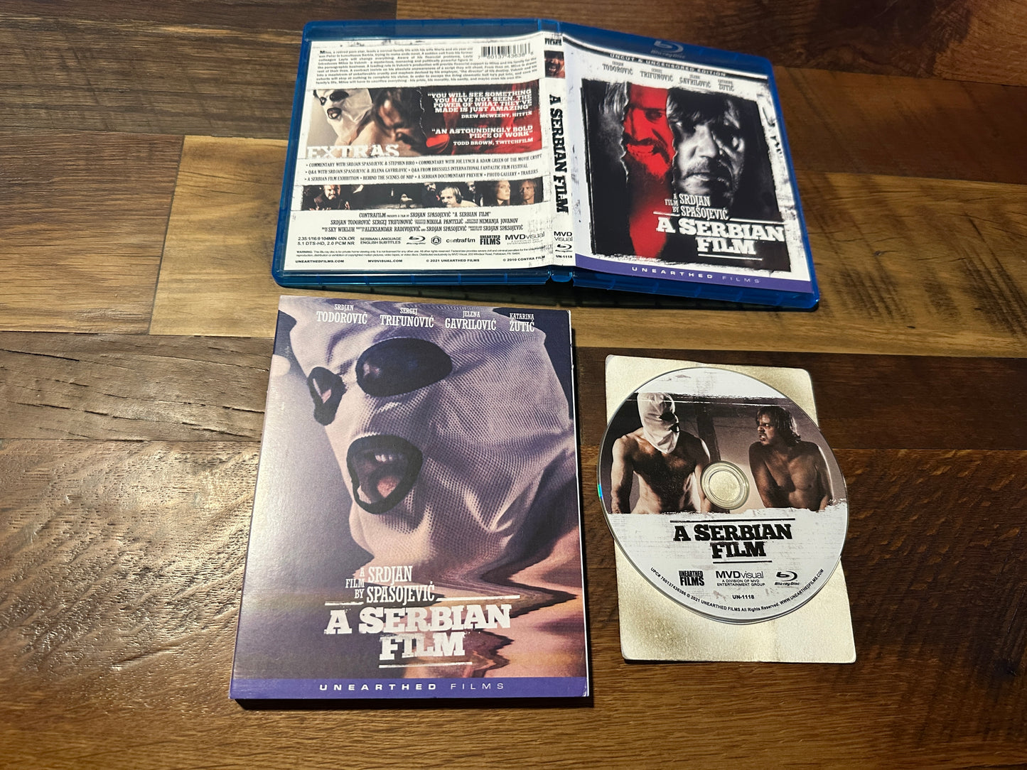 A Serbian Film (Blu ray, Unearthed Films, Very Disturbing, Slipcover)