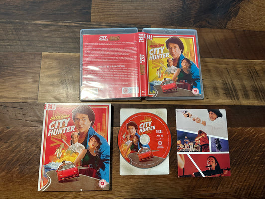City Hunter Blu ray-Eureka!-Region B-OOP Slipcover-Booklet-