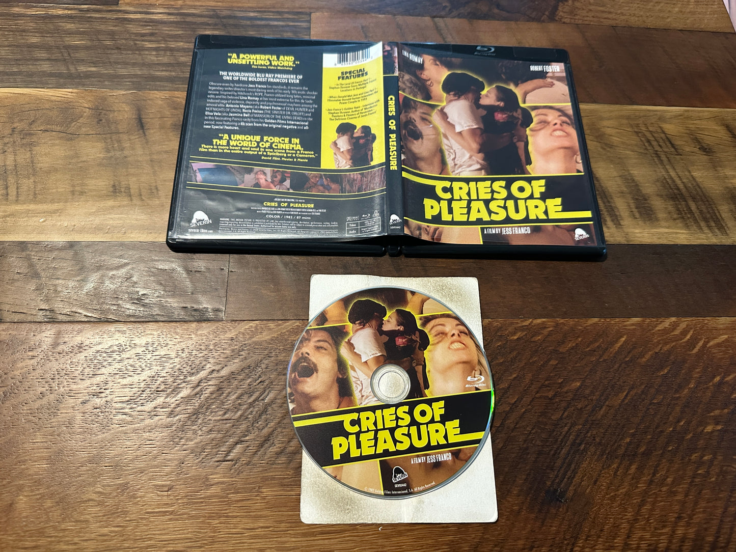 Cries of Pleasure (Blu ray, Severin Films, Lina Romay 80's Classic, Widescreen)