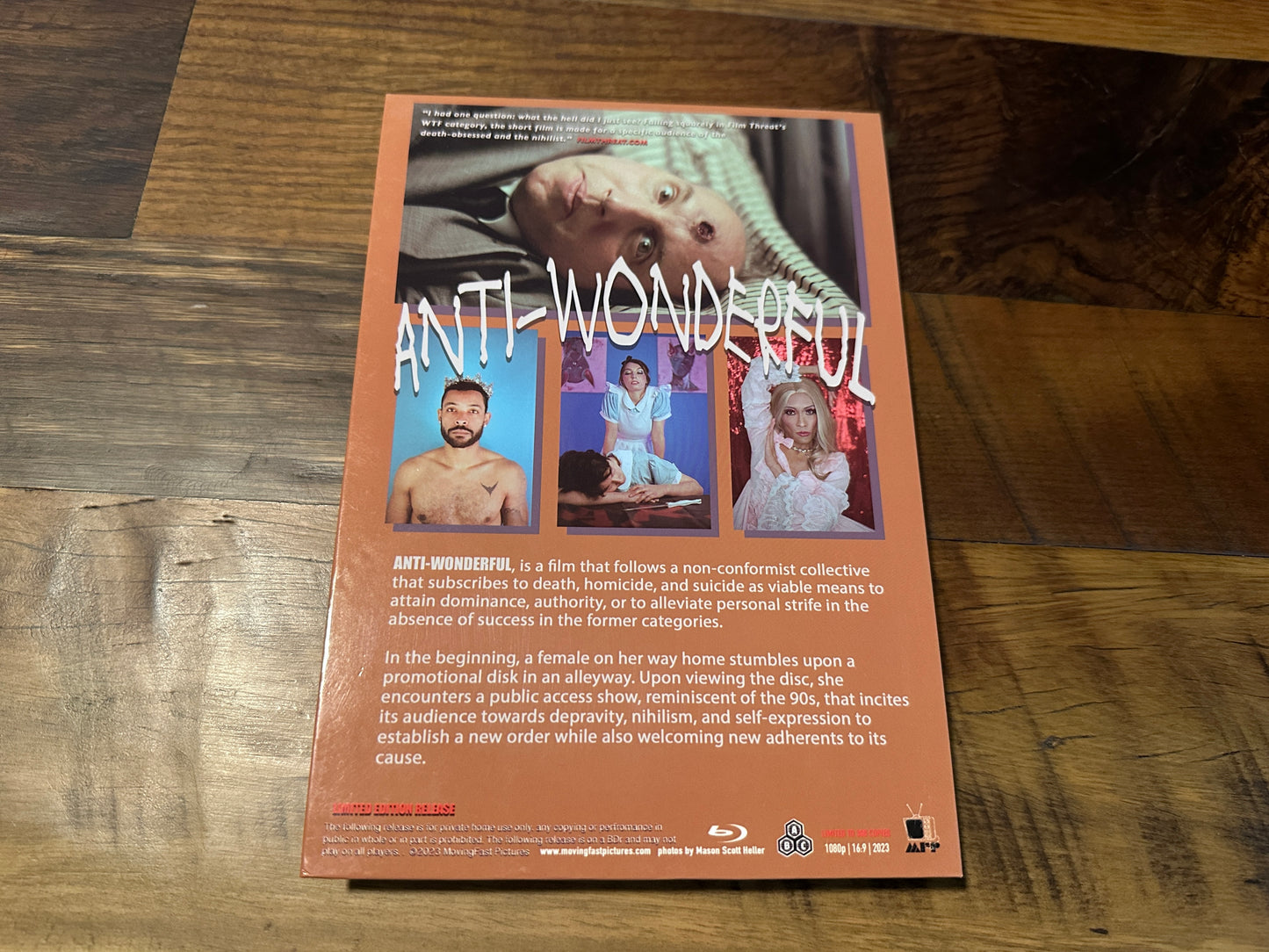 Anti Wonderful Blu ray-Rare Hard Box-ONLY 300 Made-Moving Fast Pictures-Limited Edition-Signed