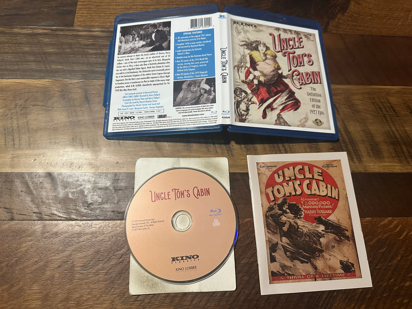 Uncle Tom’s Cabin (Blu ray, Kino Classics, 20’s Classic, Definitive Edition)