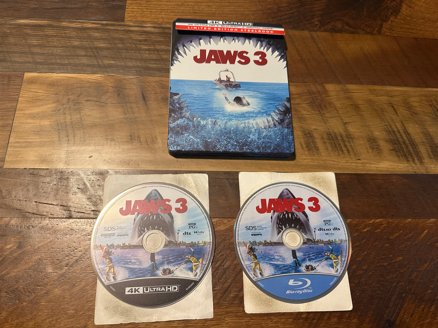 Jaws 3 (4K Ultra HD/Blu ray, Steelbook, Limited Edition, No Digital)