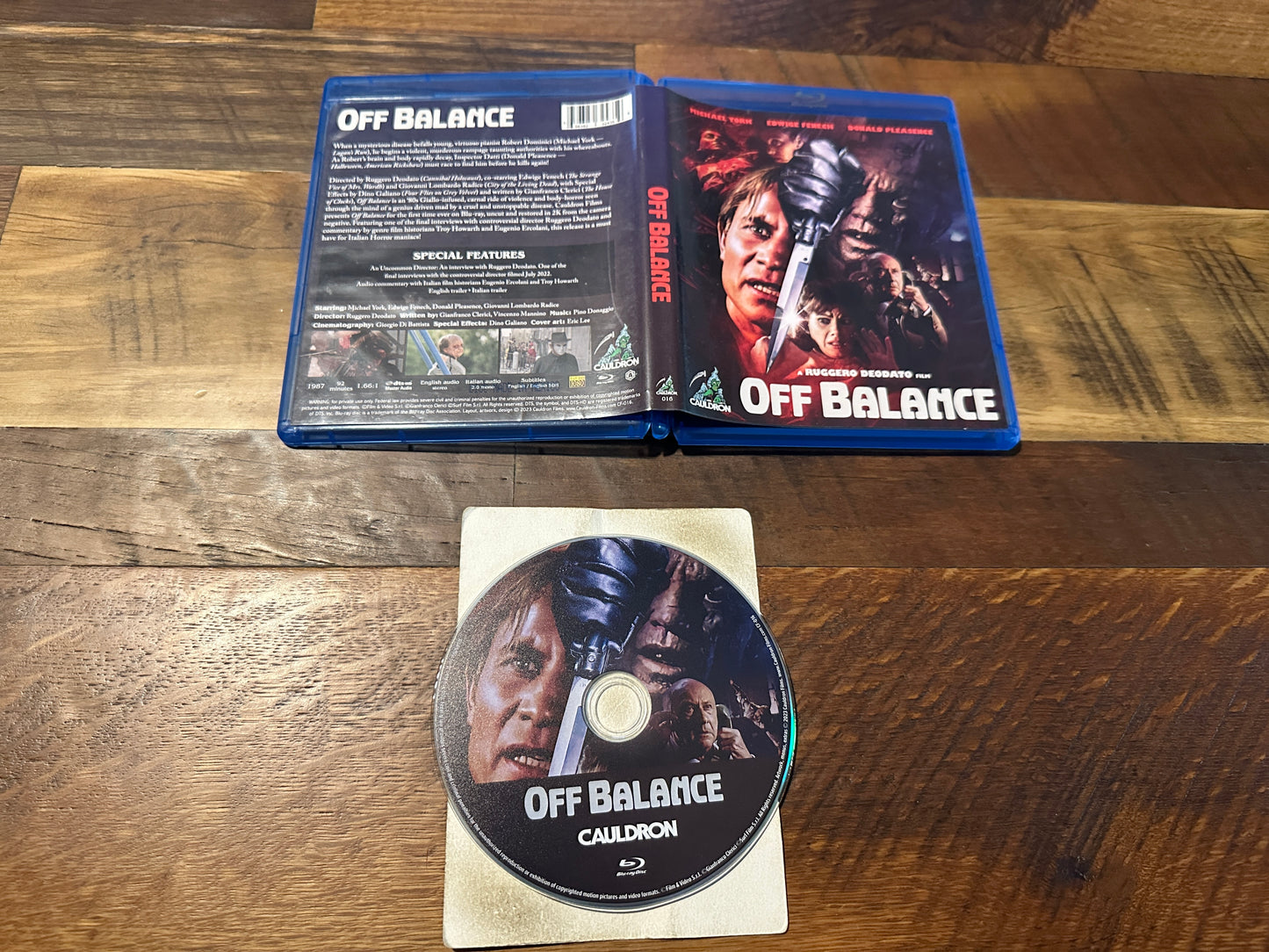 Off Balance (Blu ray, Cauldron Films, 80’s Classic Horror, Widescreen)