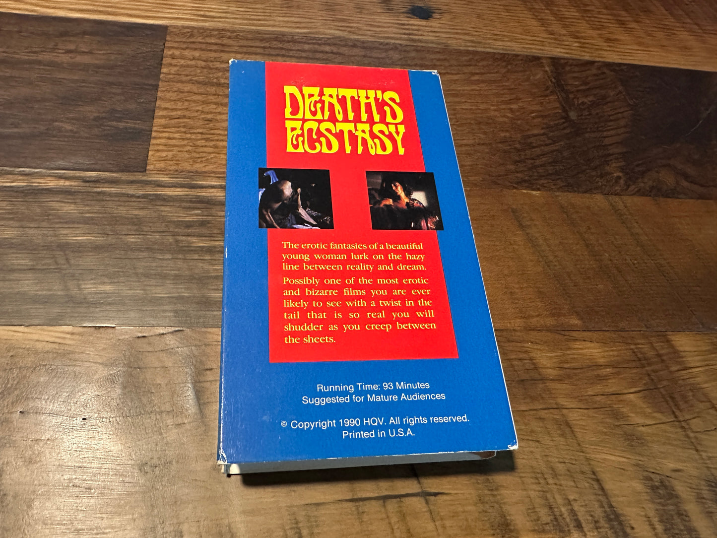 Death’s Ecstasy VHS-HQV Release-Slipcase-90’s-Very Rare-OOP
