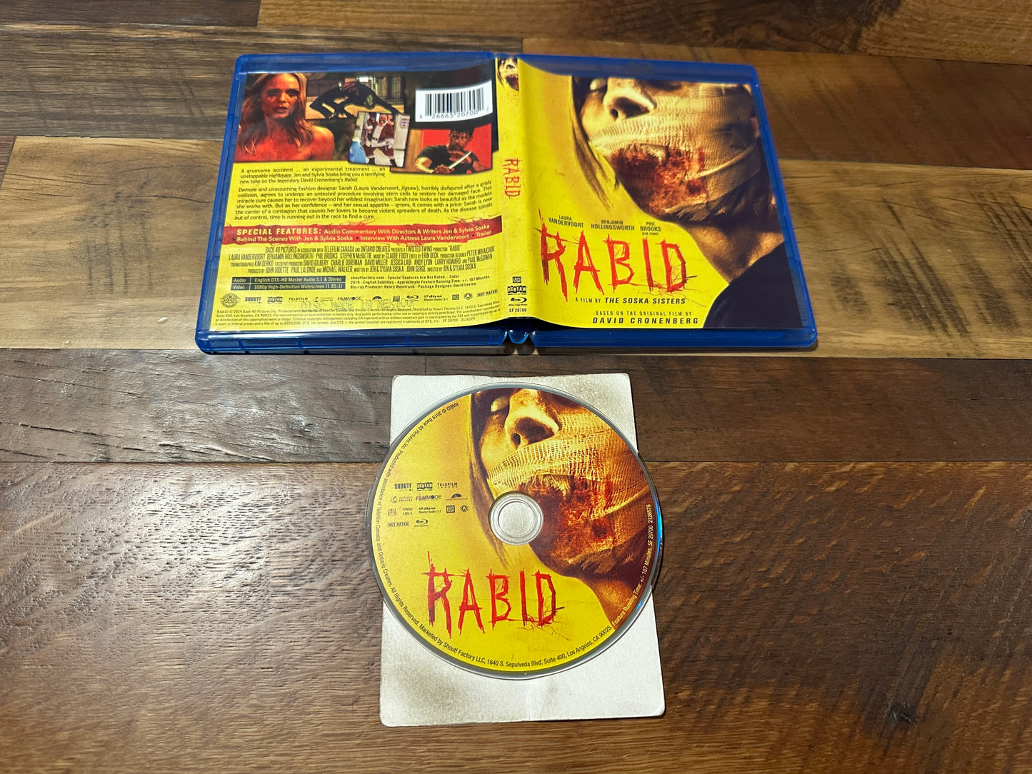 Rabid 2019 (Blu ray, Scream Factory, David Cronenberg, Widescreen)
