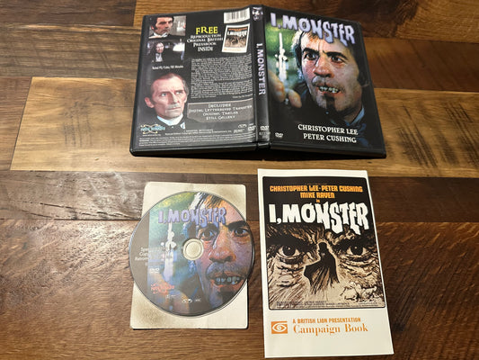 I, Monster DVD-Retromedia-Christopher Lee Horror Classic-Widescreen