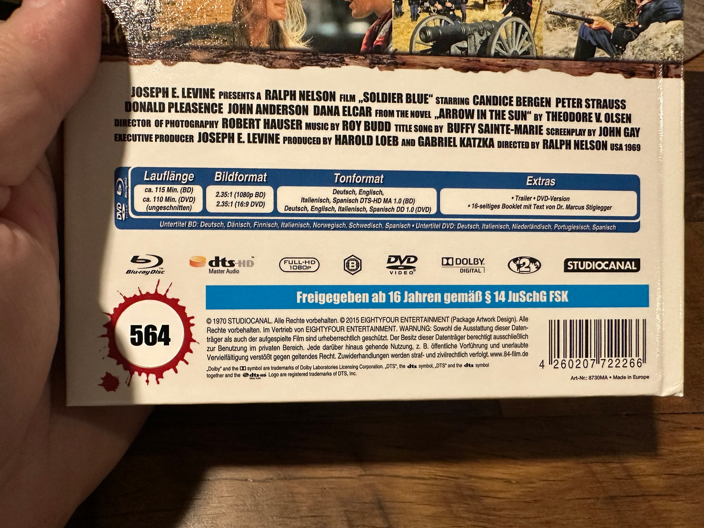 Soldier Blue (Blu ray/DVD, Mediabook, 84 Entertainment, Reg B)