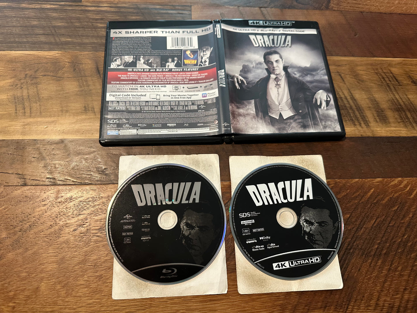 Dracula 4K Ultra HD/Blu ray-Universal-30’s Horror Classic-No Digital