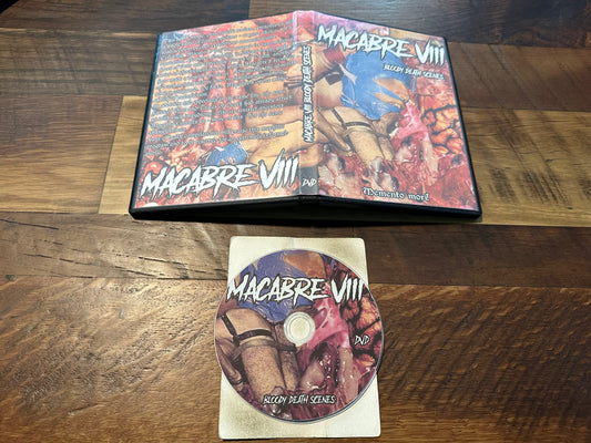 Macabre VIII Bloody Death Scene DVD-R Extreme Shockumentary-Rare-