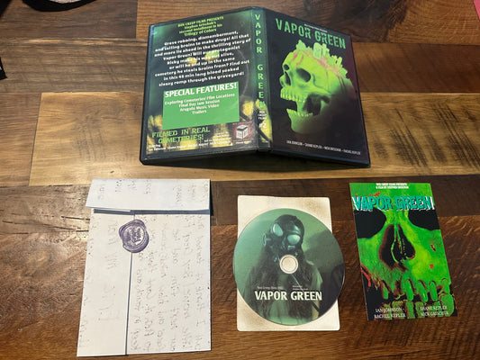 Vapor Green DVD-R Box Creep Films-Very Obscure Horror-Rare
