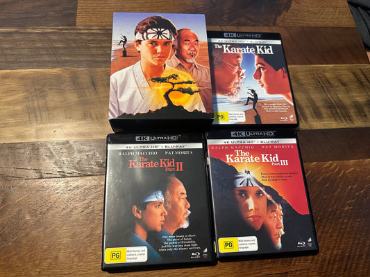 Karate Kid 3 Movie Collection 4K Ultra HD-No Slipcovers-6 Disc Set-
