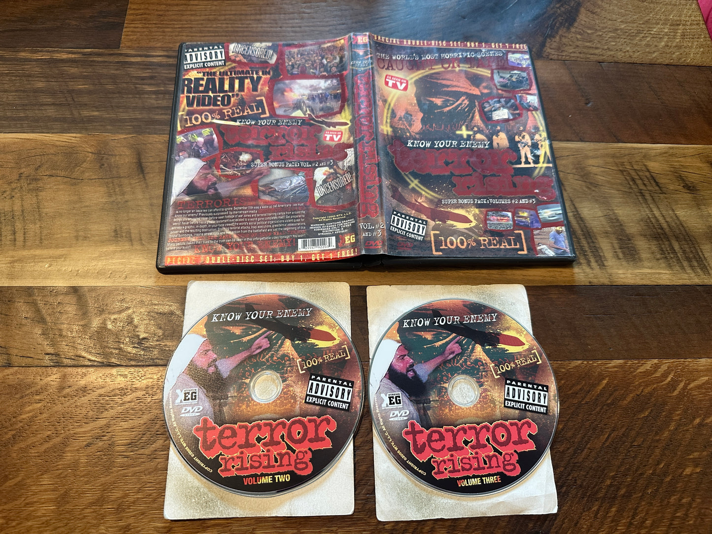 Terror Rising Volume #2 & #3 (DVD, 2 Disc, Shockumentary, 100% Real)