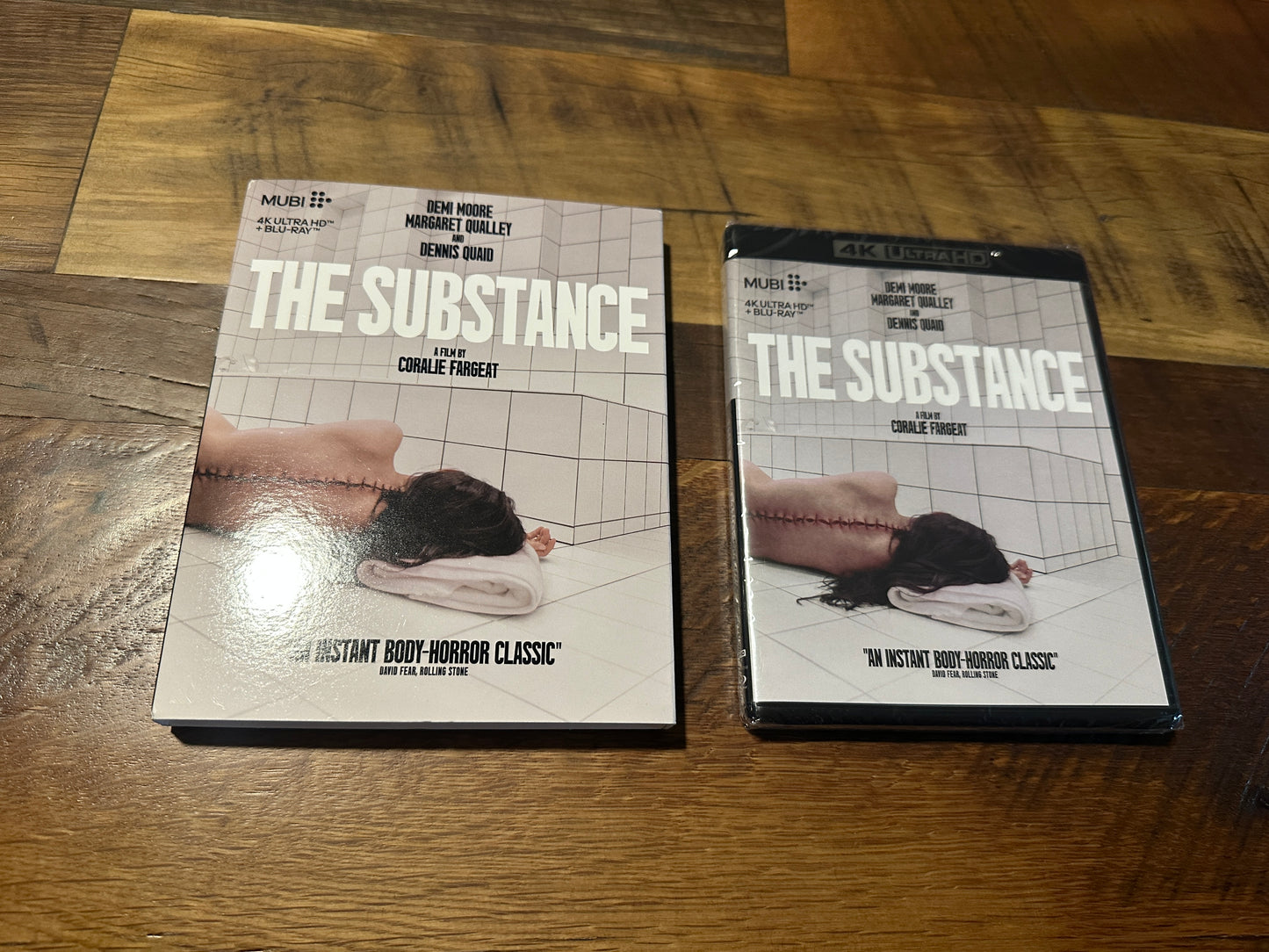 The Substance (4K Ultra HD/ Blu ray, Mubi, Demi Moore, Slipcover, NEW)