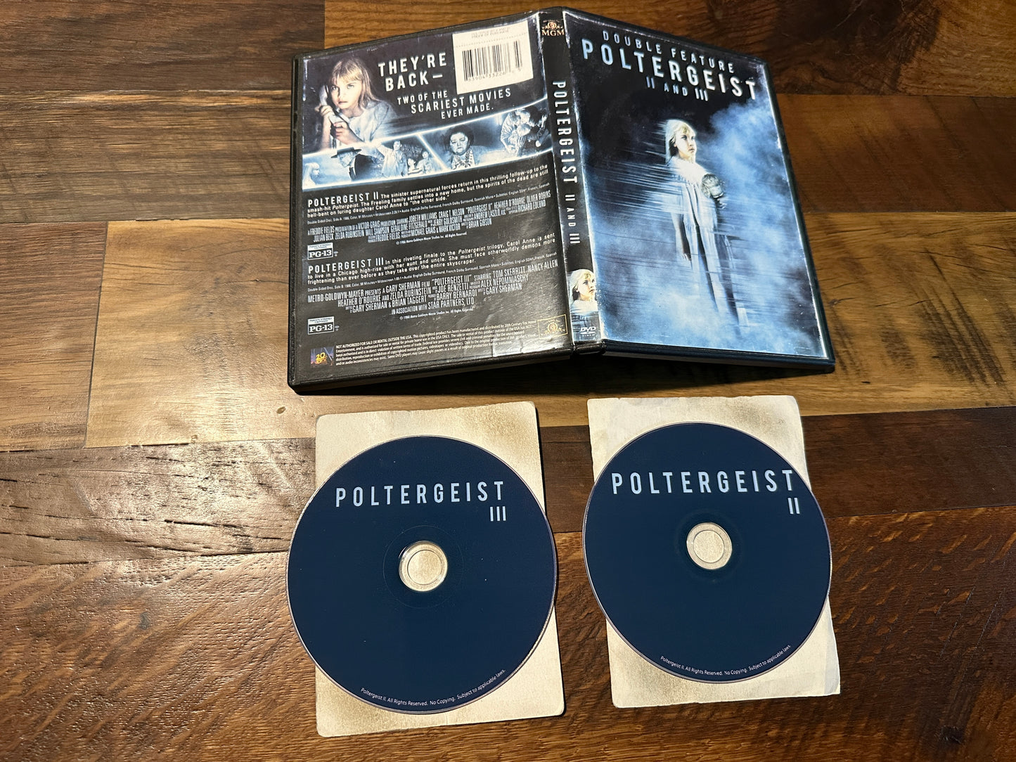 Poltergeist II & III (2 & 3) (DVD-R, 2 Horror Classics, Double Feature)
