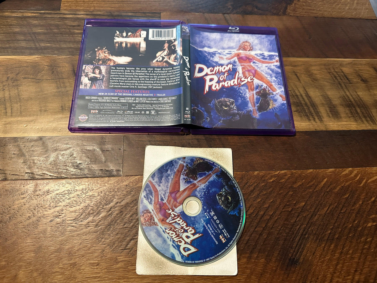 Demon Of Paradise (Blu ray, Scream Factory, 80’s Horror Classic)