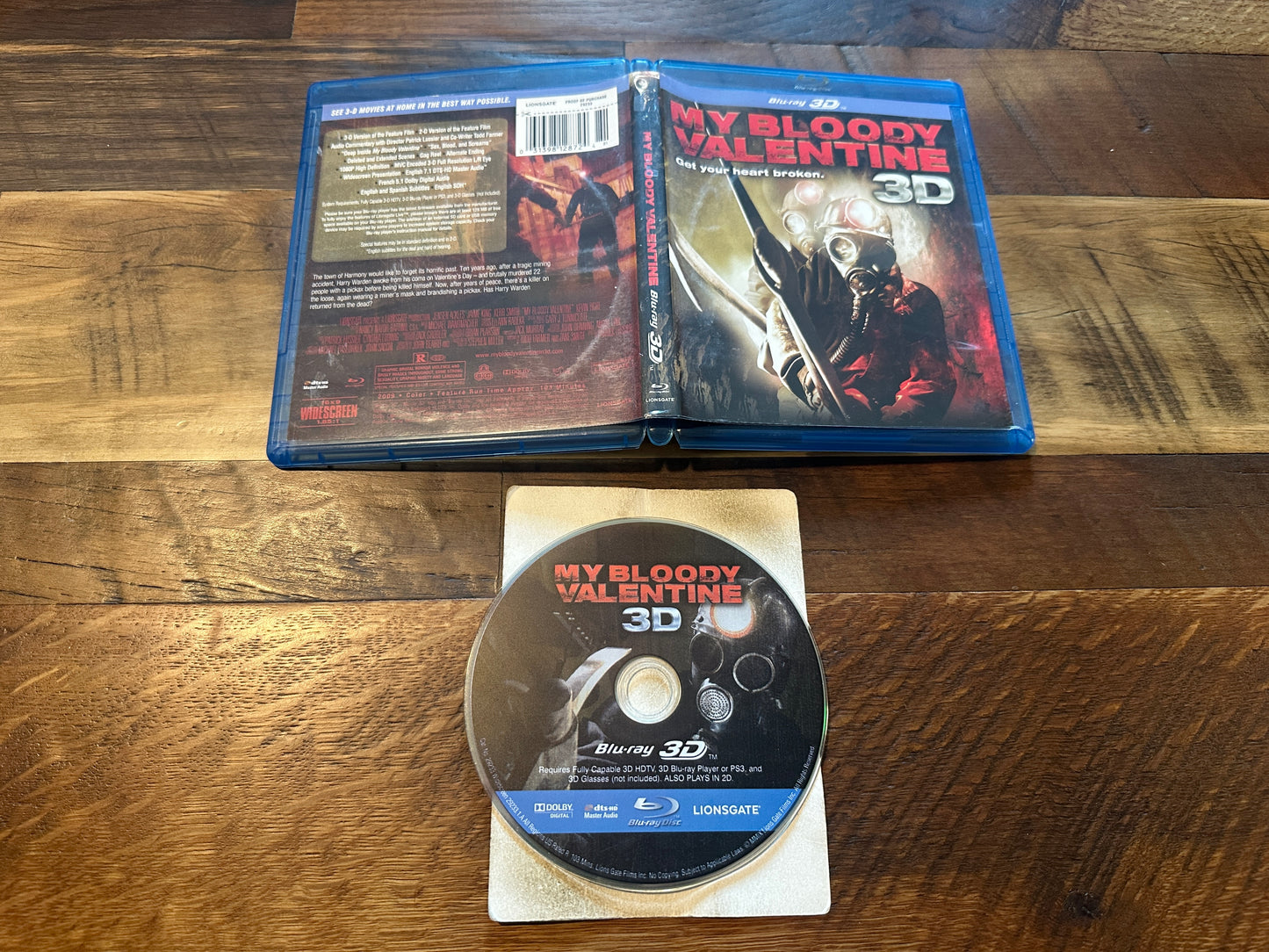 My Bloody Valentine 2009 3D (Blu ray, Lionsgate, Widescreen-Classic Horror)