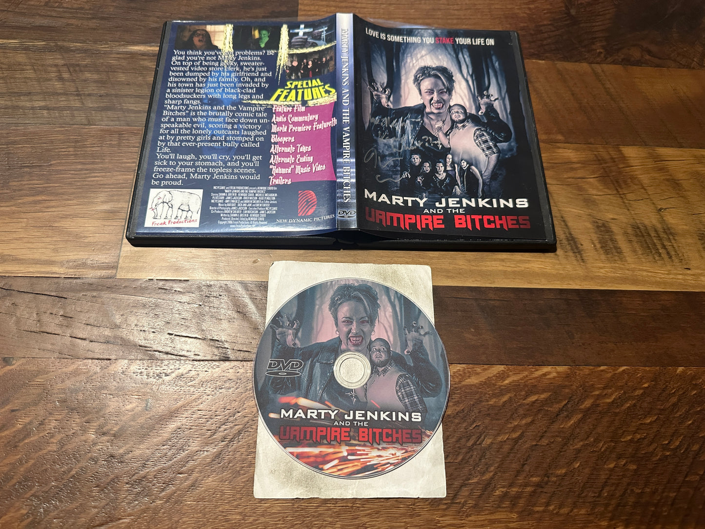 Marty Jenkins and the Vampires Bitches DVD-R Signed-Freak Productions-Obscure