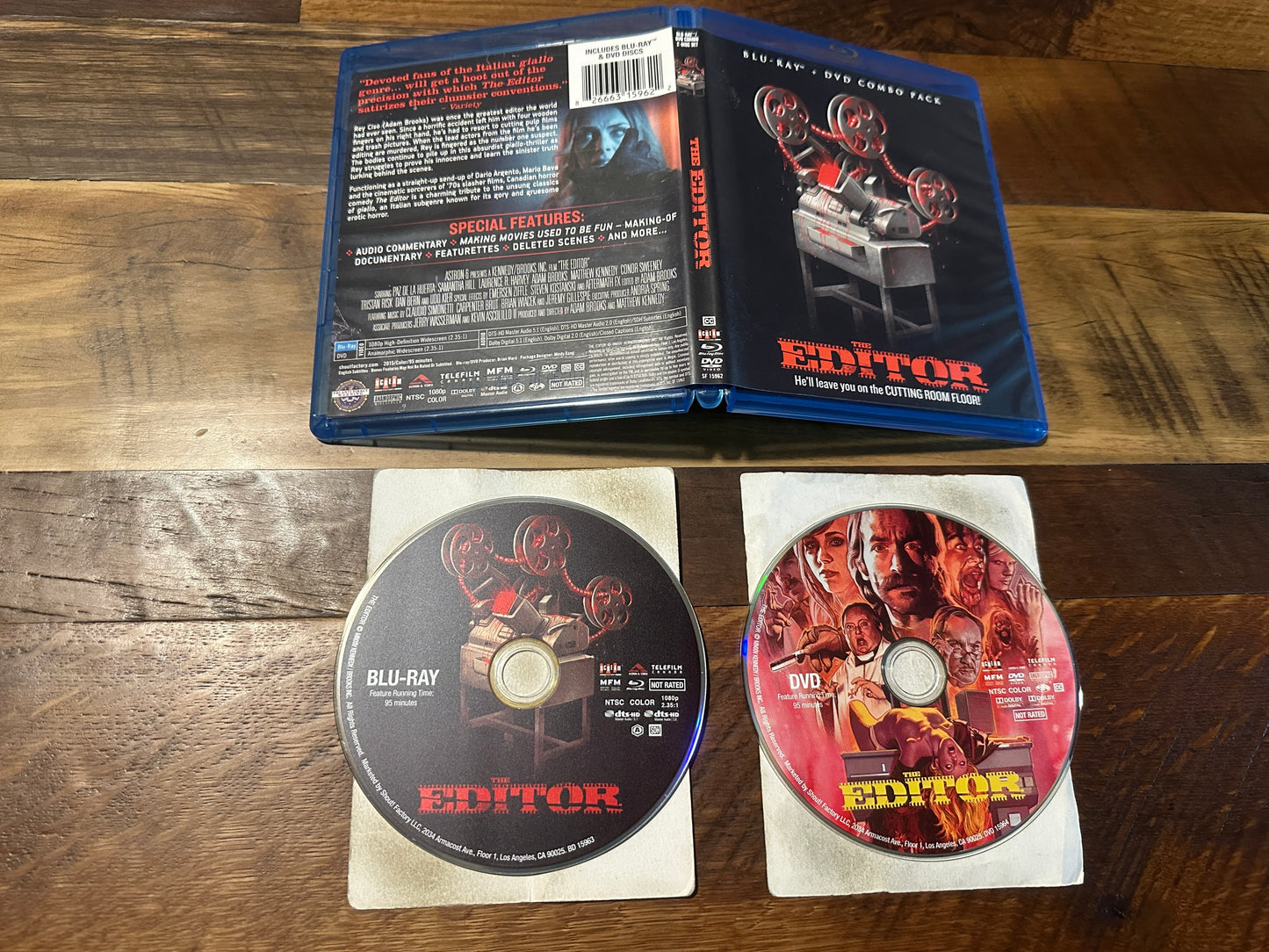 The Editor Blu ray/DVD-Scream Factory-Widescreen,2 Disc)