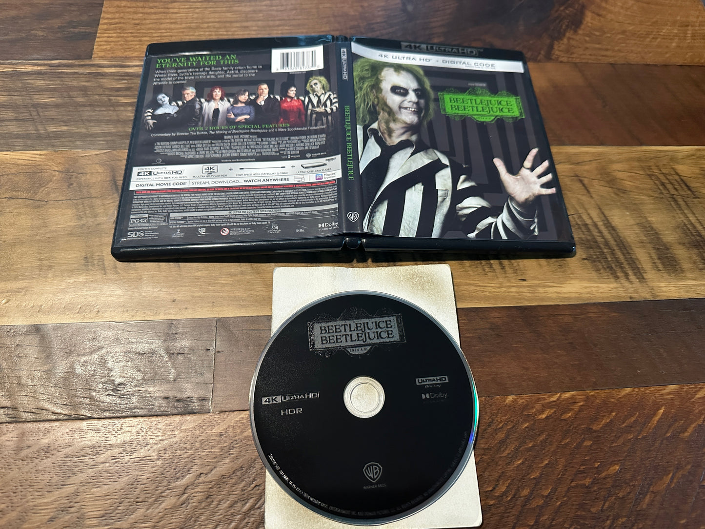 Beetlejuice Beetlejuice 4K Ultra HD-Warner Bros-Widescreen-No Digital